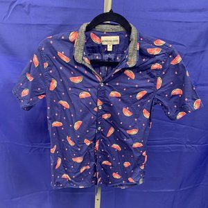 Boy's Size 14 Button Up Watermelon Dress Shirt